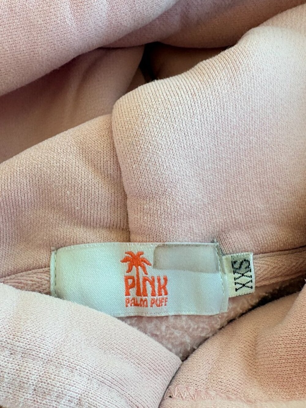 Pink Palm Puff Everything Comes in Waves Hoodie - Picture 3 of 6